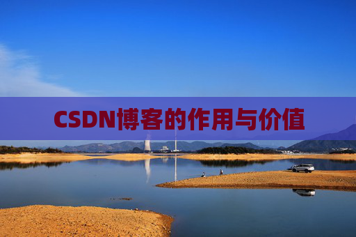 CSDN博客的作用与价值