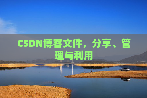 CSDN博客文件，分享、管理与利用
